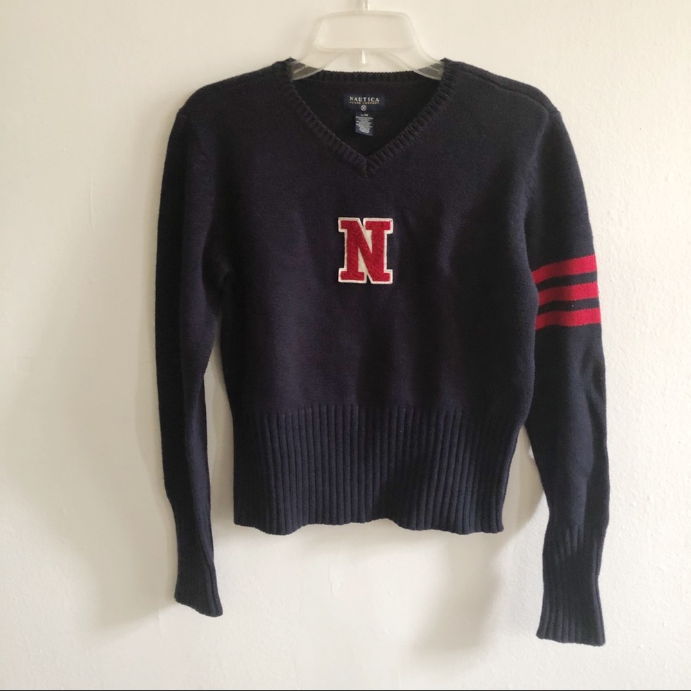Vintage NAUTICA Retro Preppy Cheerleader Sweater